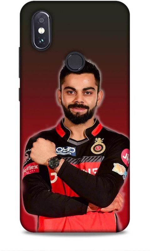 MAPPLE Back Cover for Redmi Mi A2 (Virat Kohli / Cricket / RCB / Royal Challengers Bangalore / IPL)  (Multicolor, Hard Case, Pack of: 1)