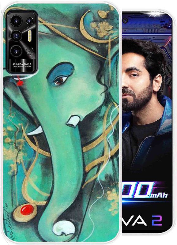 SuperQueen Back Cover for Tecno Pova 2  (Multicolor, Flexible, Silicon, Pack of: 1)