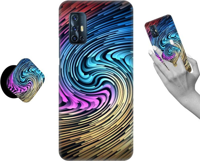iCopertina Back Cover for Vivo V17  (Multicolor, Cases with Holder, Pack of: 1)