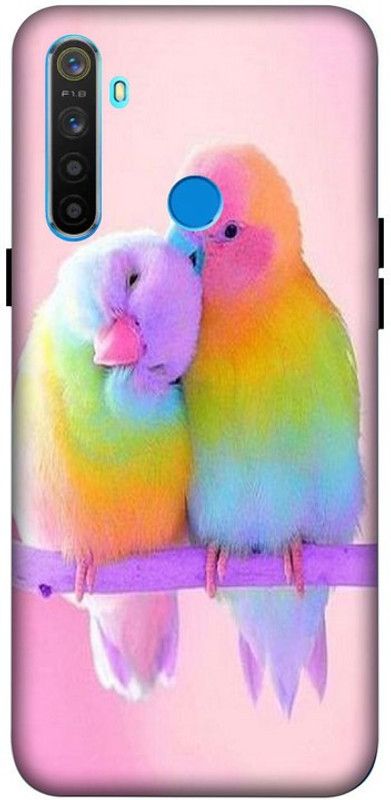LUCKY MOBI.COM Back Cover for REALME NARZO 10 ( LOVING BIRDS, WALLPAPER) PRINTED BACK COVER  (Multicolor, Waterproof, Pack of: 1)