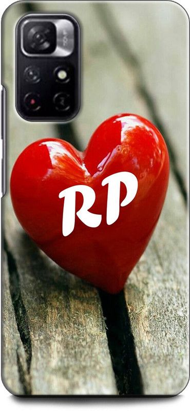 INDICRAFT Back Cover for REDMI Note 11T 5G R P, R LOVES P, NAME, ALPHABET, RP LOVE, HART, BLUE  (Multicolor, Shock Proof, Pack of: 1)