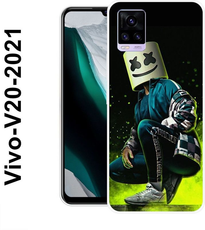 JATLAND Back Cover for Vivo V20 2021  (Multicolor, Grip Case, Silicon)