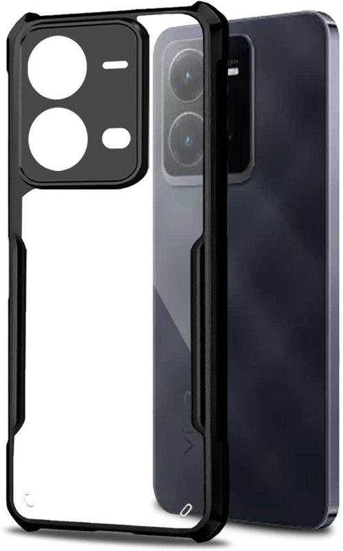 NSTAR Back Cover for Vivo V25 5G  (Black, Shock Proof, Pack of: 1)