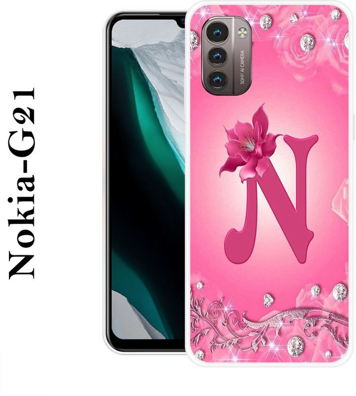 KLC Back Cover for Nokia G21  (Pink, Grip Case, Silicon)