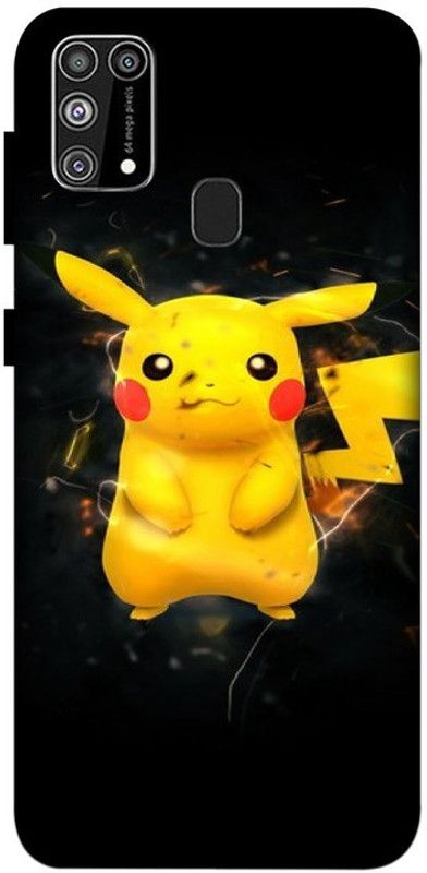 LUCKY MOBI.COM Back Cover for SAMSUNG GALAXY F41 (2020) ( pickachu , cartoons wallpaper) PRINTED BACK COVER  (Multicolor, Waterproof, Pack of: 1)