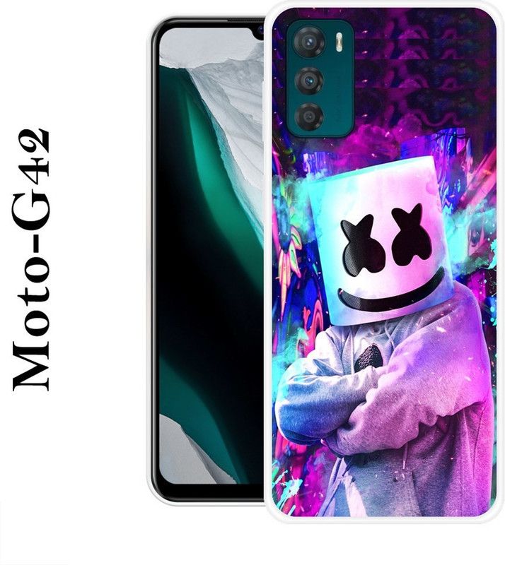 REALKING Back Cover for Motorola Moto G42  (Multicolor, Silicon)