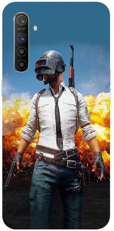 METOO Back Cover for Oppo Realme XT/Realme XT, Pubg Design Back Cover Print : 25  (Multicolor, Dual Protection, Silicon, Pack of: 1)