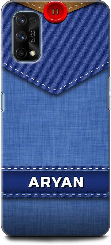 WallCraft Back Cover for Realme Narzo 30 Pro  (Blue, Dual Protection)