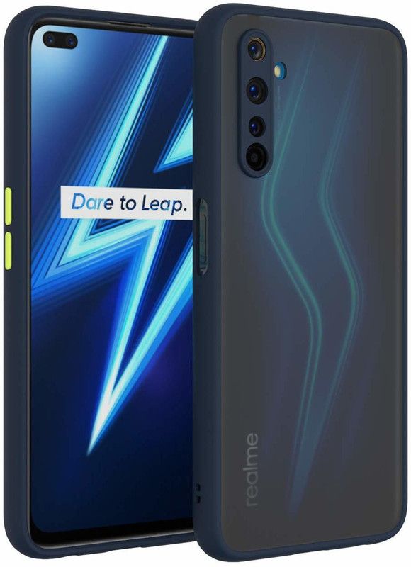Dallao Back Cover for Realme XT Shockproof 360 Degree Protection Trending Smoke Soft case  (Blue, Camera Bump Protector, Pack of: 1)