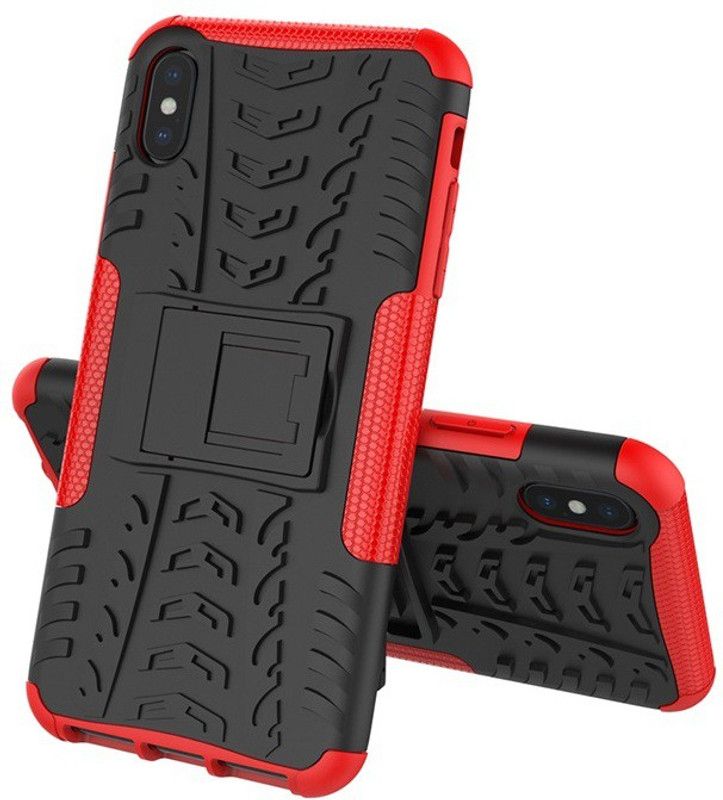 ZIVITE Back Cover for Apple iPhone XS Max  (Red, Rugged Armor, Pack of: 1)
