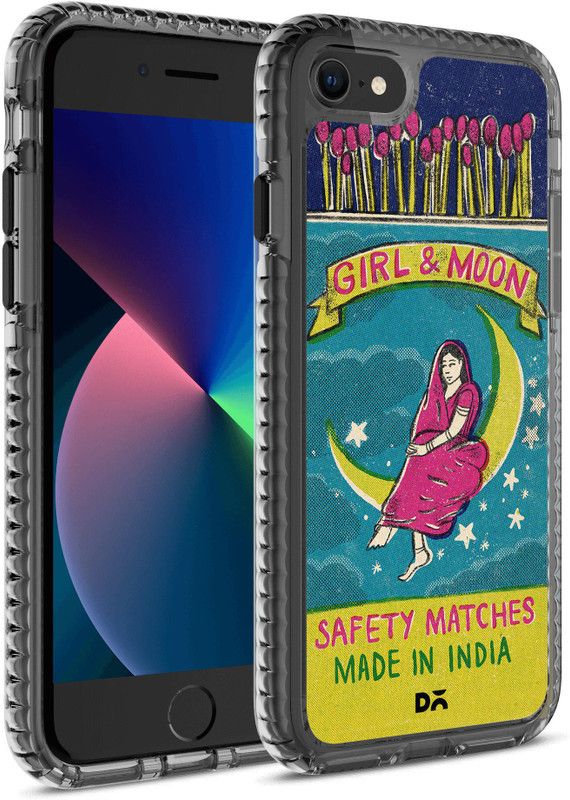 DailyObjects Moon Girl Matchbox Stride 2.0 Back Cover for Apple iPhone 7  (Multicolor, Dual Protection, Pack of: 1)