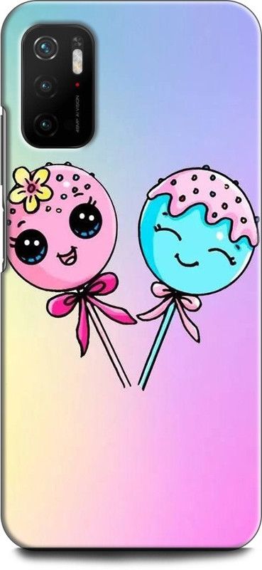 Wall Art Back Cover for POCO M3 Pro 5G CANDAY, PINK, GLITTER, COLUEFULL  (Multicolor, Dual Protection, Pack of: 1)