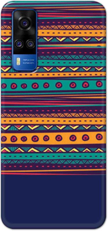 NDCOM Back Cover for Vivo Y51 2020 Geometric Pattern Printed  (Multicolor, Hard Case, Pack of: 1)