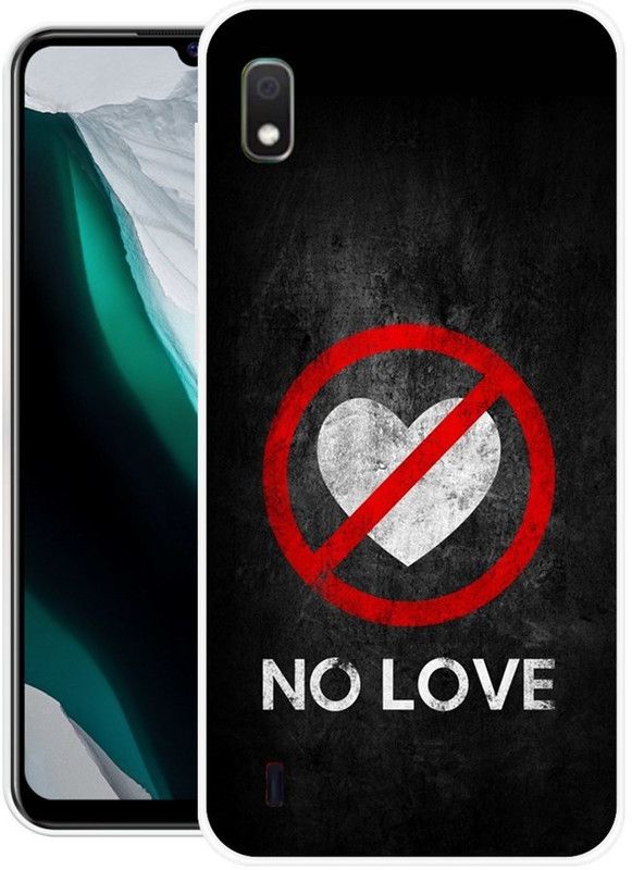 SIMAWAT Back Cover for Samsung Galaxy A10  (Black, Red, Grip Case, Silicon, Pack of: 1)