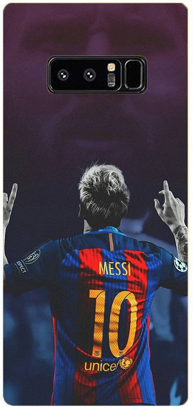 NDCOM Back Cover for Samsung Galaxy Note 8 Lionel Messi Football Printed  (Multicolor, Hard Case, Pack of: 1)