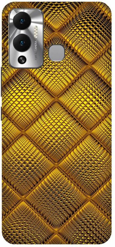 FRONK Back Cover for Infinix HOT 12 Play, X6816C, GOLDEN, MATTRESS. DESIGN, ART  (Multicolor, Hard Case, Pack of: 1)
