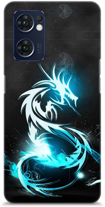 Mast Kalandar Back Cover for OPPO Reno7 5G  (Black, Blue, Hard Case)