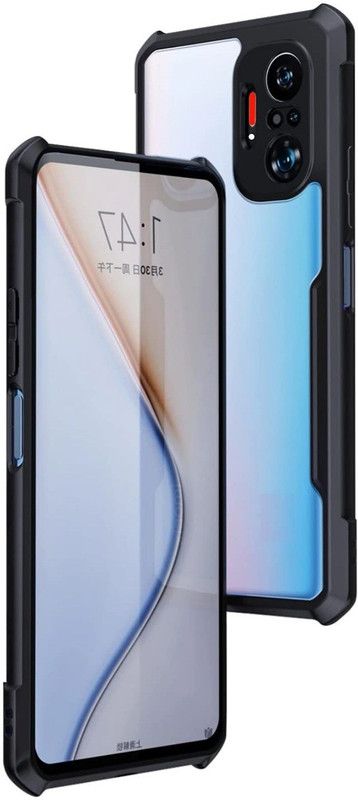 Phone Back Cover Pouch for Redmi Note 10 Pro Max  (Black, Transparent, Grip Case, Pack of: 1)