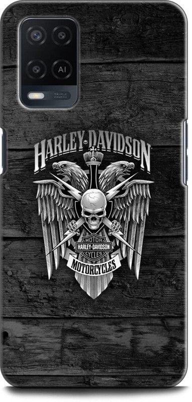 INDICRAFT Back Cover for OPPO A54, CPH2239 BIKE, SUPERBIKE, BIKE RACER, HARLEY DAVIDSON  (Multicolor, Dual Protection, Pack of: 1)