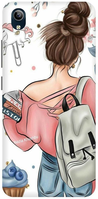 Zaplab Back Cover for Vivo Y91i/Vivo 1820, Cool Girl Printed  (Multicolor, Hard Case, Pack of: 1)