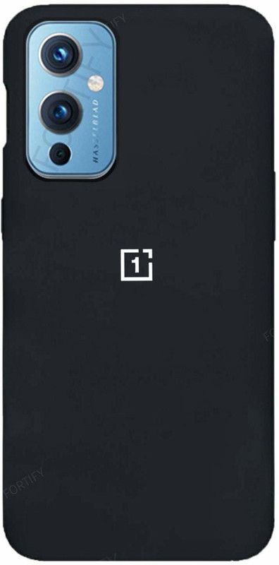Dallao Back Cover for Oneplus 9 Soft Matte Liquid Silicone TPU Shockproof Protection Silicon Case  (Black, Shock Proof, Silicon, Pack of: 1)