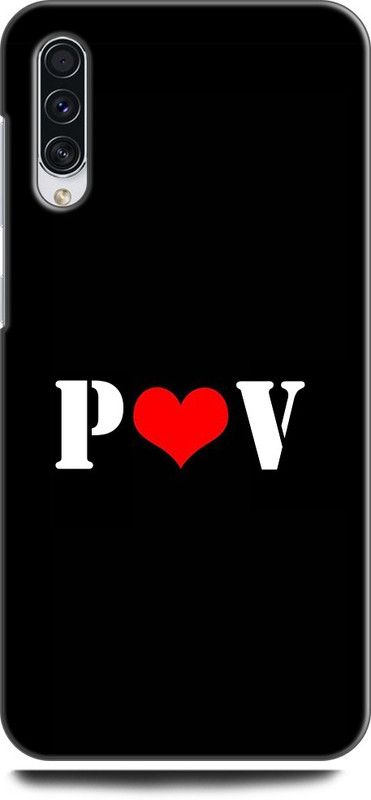 Afterglow Back Cover for SAMSUNG Galaxy A70 P V, P LOVES V, NAME, LETTER, ALPHABET, PV LOVE, HART  (Multicolor, Shock Proof, Pack of: 1)