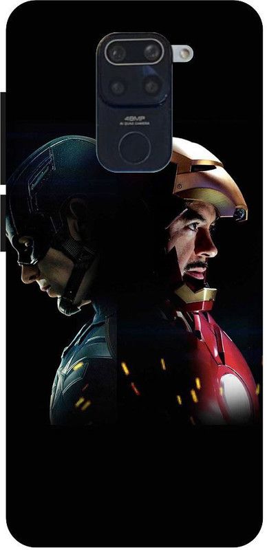 SSMORYA Back Cover for Mi Redmi Note 9, Avenger Multicolour Printed Back Cover  (Multicolor, Shock Proof, Pack of: 1)