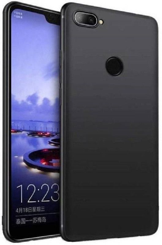 Sarju Back Cover for Realme 2, Oppo A5  (Black, Grip Case)