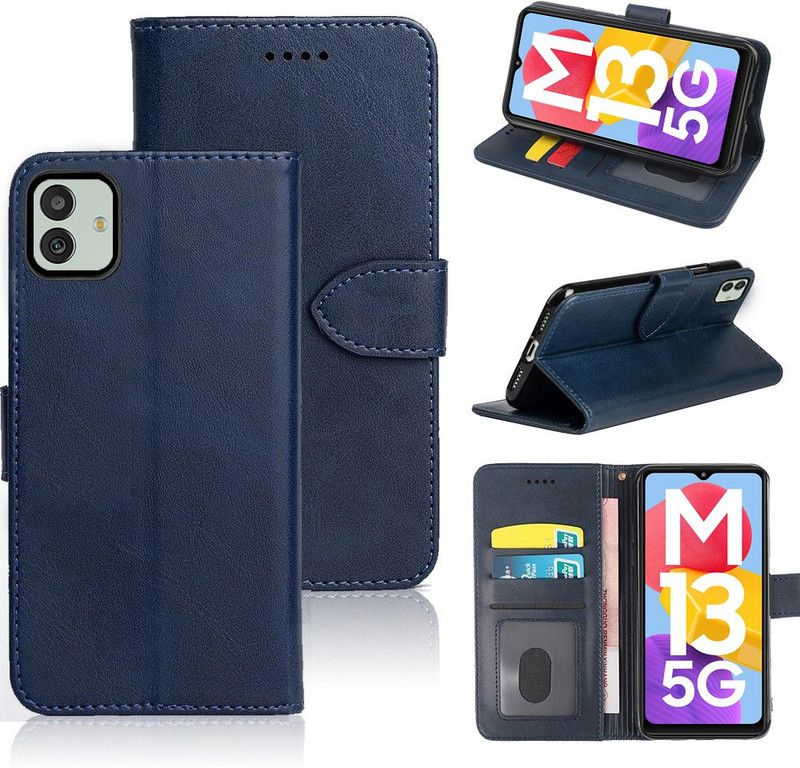 Wowcase Back Cover for Samsung Galaxy M13 5G  (Blue, Dual Protection, Pack of: 1)
