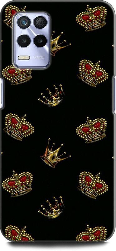 KEYCENT Back Cover for Realme 9 5G, RMX3388 CROWN, KING, GOLD, ART, ABSTRACT, TEXTURE, BLACK  (Multicolor, Shock Proof, Pack of: 1)