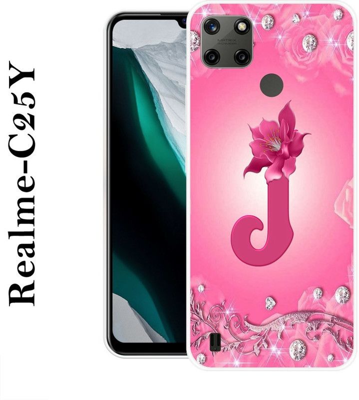 SUPERCASE Back Cover for Realme C25Y  (Pink, Silicon)