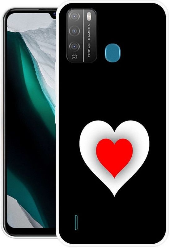 NEVYZAP Back Cover for Itel Vision 1 Pro  (Black, Grip Case, Silicon, Pack of: 1)
