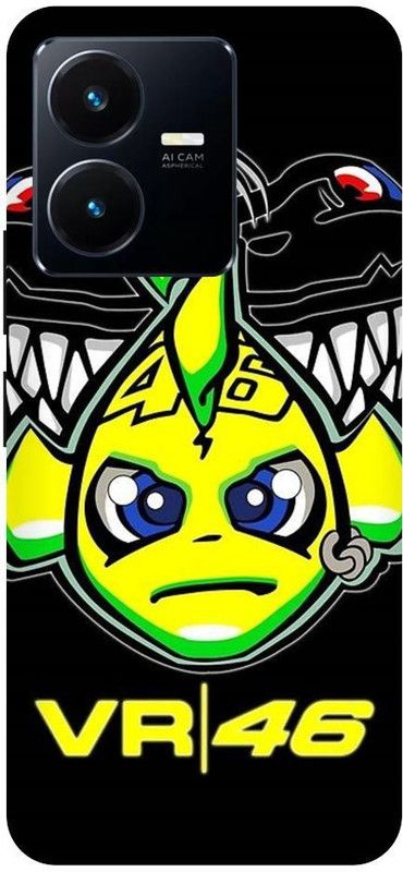 URCHIN Back Cover for Vivo Y22S Valentino-Rossi-VR46-Biker-Bike-17273  (Multicolor, Shock Proof, Pack of: 1)