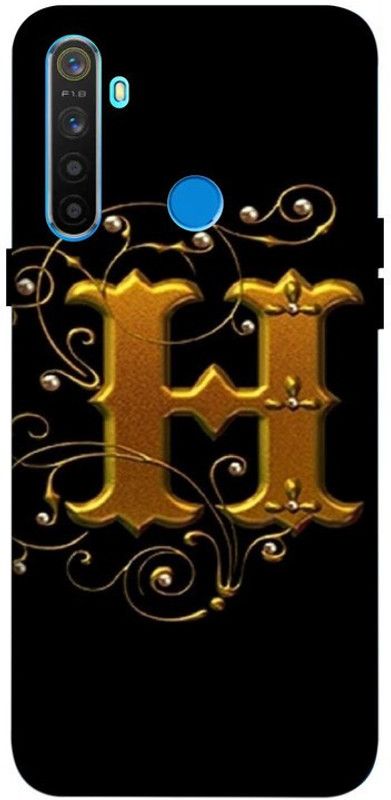 LUCKY MOBI.COM Back Cover for REALME NARZO 10 ( H NAME, LETTER NAME ) PRINTED BACK COVER  (Multicolor, Waterproof, Pack of: 1)