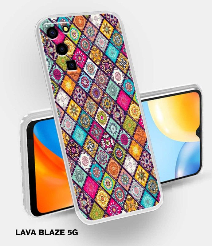 Retroart Back Cover for Lava Blaze 5G  (Multicolor, Silicon, Pack of: 1)