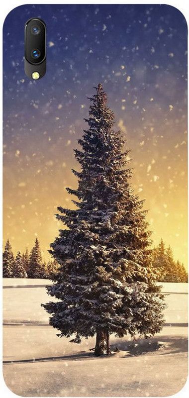 Skyhawk Back Cover for Vivo V11 Pro White Christmas Tree  (Multicolor, Waterproof, Silicon, Pack of: 1)