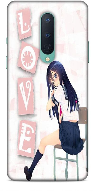 Keviv Back Cover for OnePlus 8  (White, 3D Case)