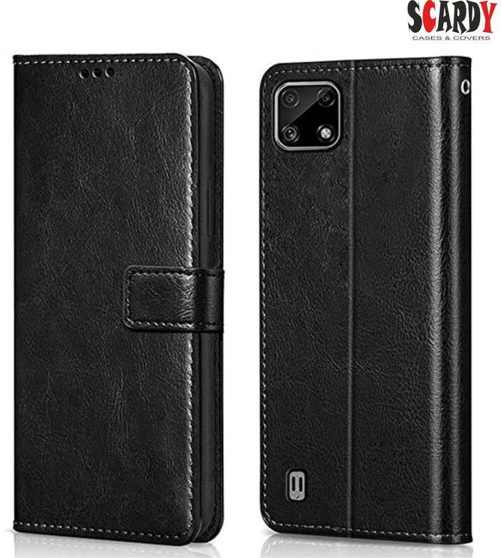 SCARDY Flip Cover for Redmi 9i  (Black, Matte Finish, Pack of: 1)