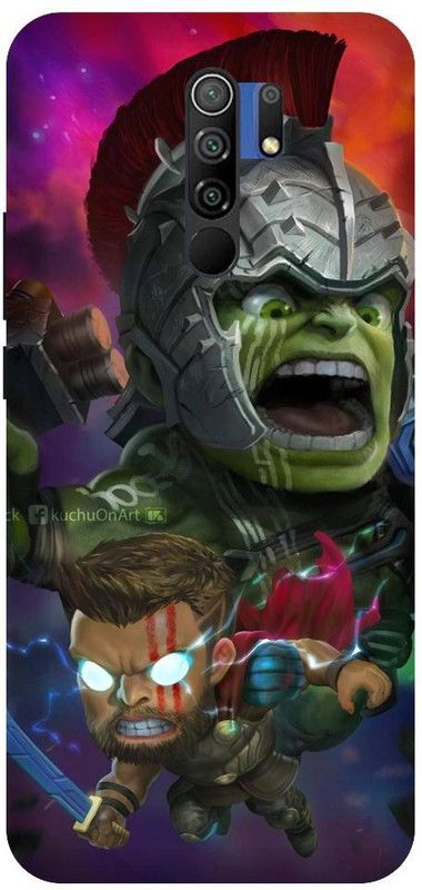 URCHIN Back Cover for Redmi 9 prime Thor Hammer, Thor, Lightning, Rock, Mione, Hammer, Movie, Thunder, Avenger  (Multicolor, Shock Proof)