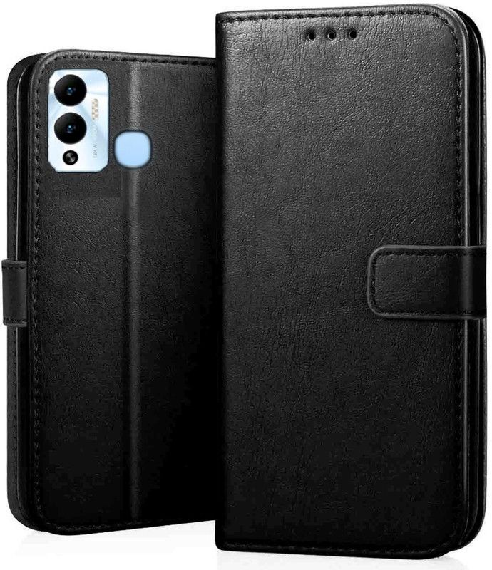 Frazil Flip Cover for Infinix Hot 12 Play  (Black, Flexible)