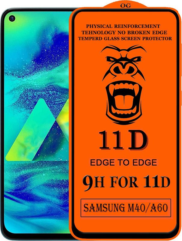 FIVE-O Edge To Edge Tempered Glass for : samsung galaxy m40  (Pack of 1)