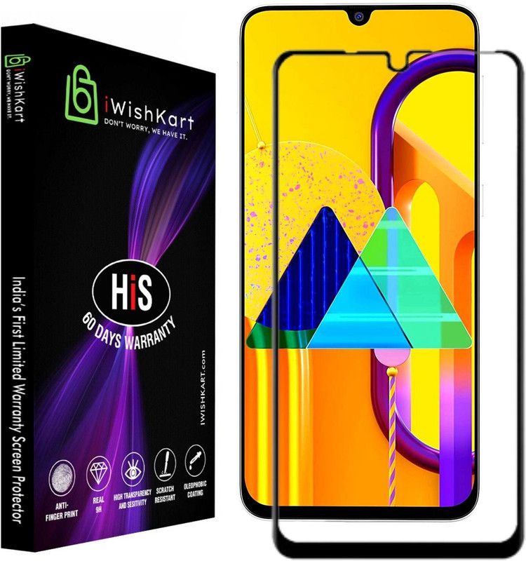 iWishKart Edge To Edge Tempered Glass for Oppo C21y  (Pack of 1)
