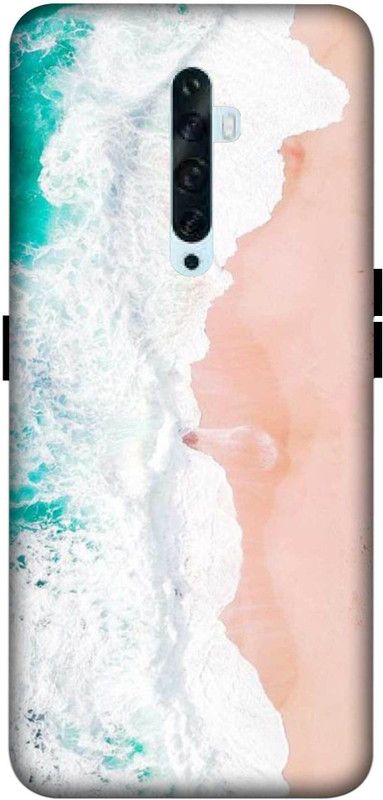 NDCOM Back Cover for OPPO Reno2 Ocean Wave Printed  (Multicolor, Hard Case, Pack of: 1)
