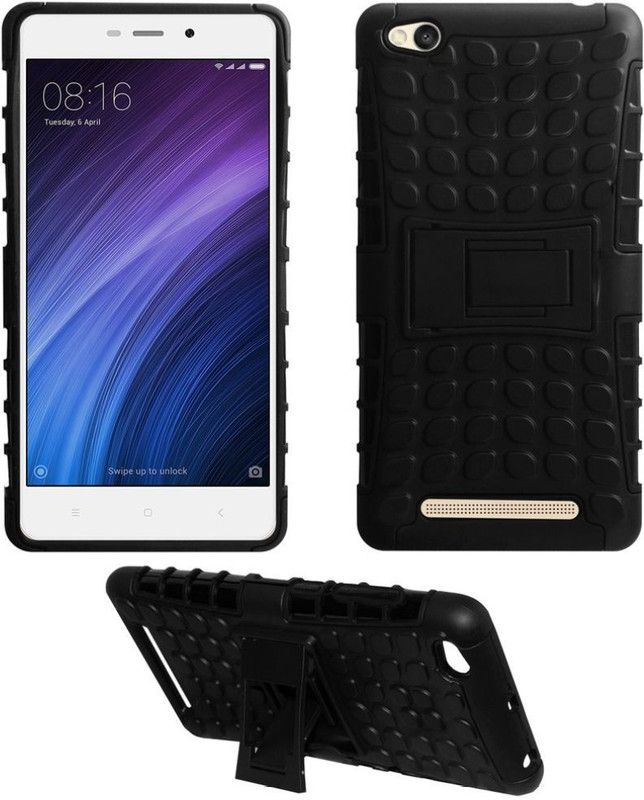 CELLCAMPUS Back Cover for Mi Redmi 4  (Black)