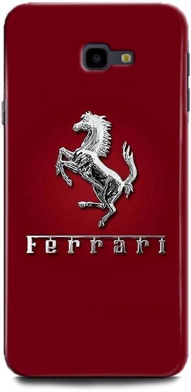 WallCraft Back Cover for SAMSUNG Galaxy J4 Plus FERRARI, FERRARI LOGO, FERRARI SYMBOL, RED FERRARI EMBLEM  (Multicolor, Dual Protection, Pack of: 1)