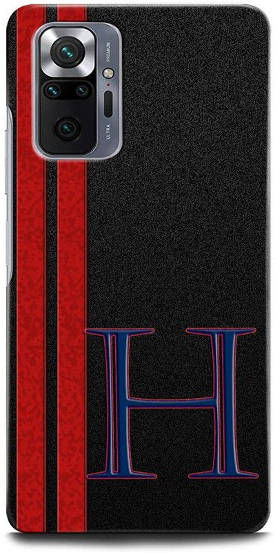 INTELLIZE Back Cover for REDMI Note 10 Pro Max H, H LETTER, H DESIGN, H ALPHABET, H NAME  (Multicolor, Hard Case)
