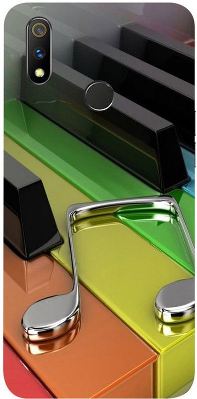 Skyhawk Back Cover for Realme 3 pro Multicolor Piano Musical Code  (Multicolor, Waterproof, Silicon, Pack of: 1)