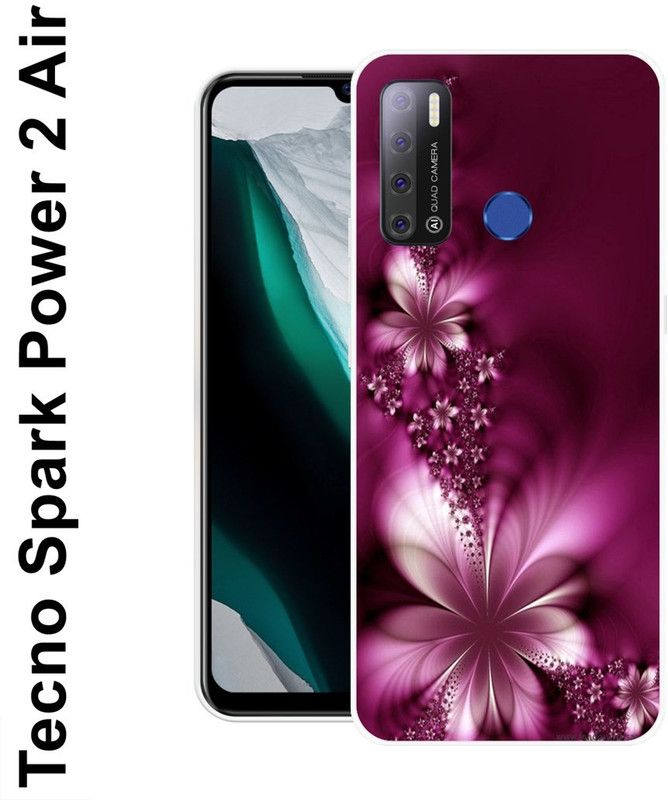 REALKING Back Cover for Tecno Spark Power 2 Air  (Purple, Grip Case, Silicon)