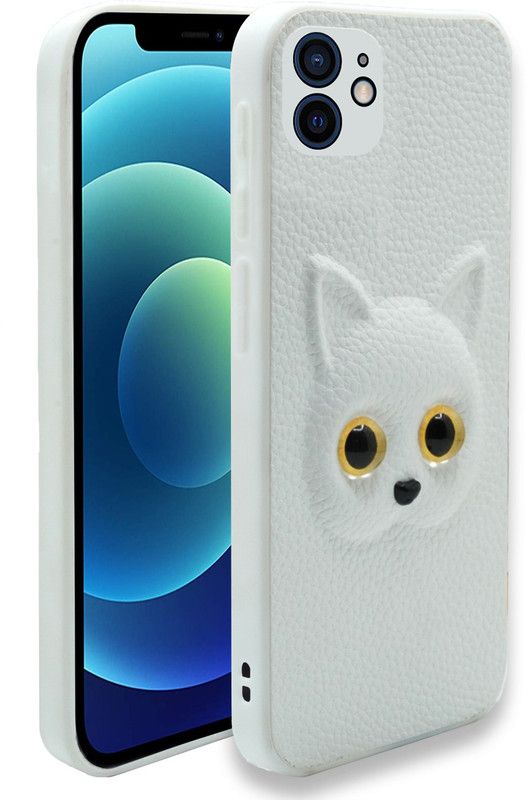 SMARTPOCKET Back Cover for Apple iPhone 12  (White, 3D Case, Pack of: 1)