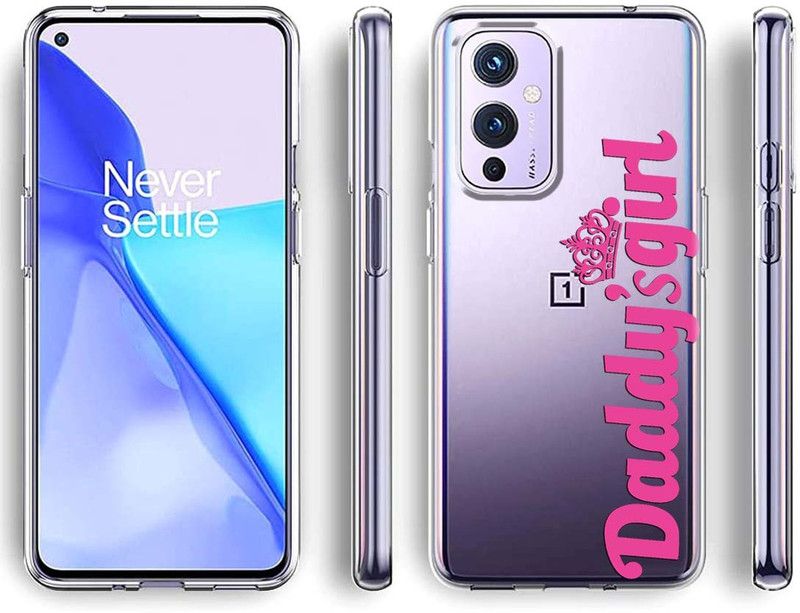 LoudCase Back Cover for OnePlus 9  (Transparent, Pink, Grip Case, Silicon, Pack of: 1)